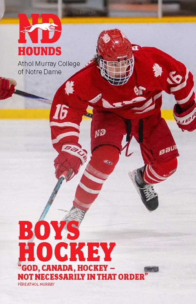 Boy Hockey Player at Athol Murray College of Notre Dame
